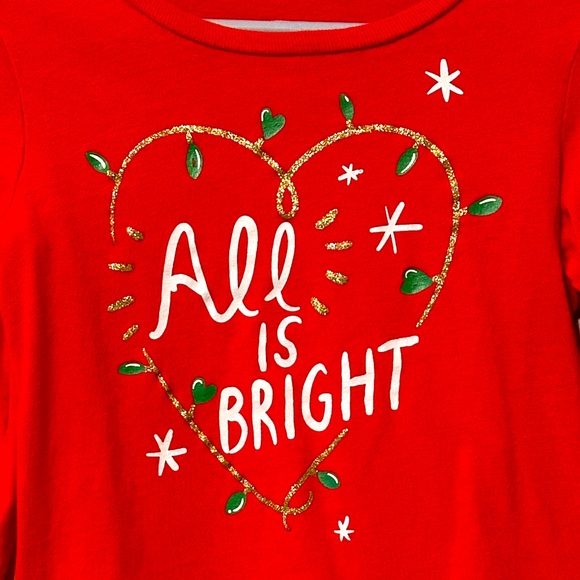 Carters long sleeve Holiday T-Shirt - Picture 2 of 3